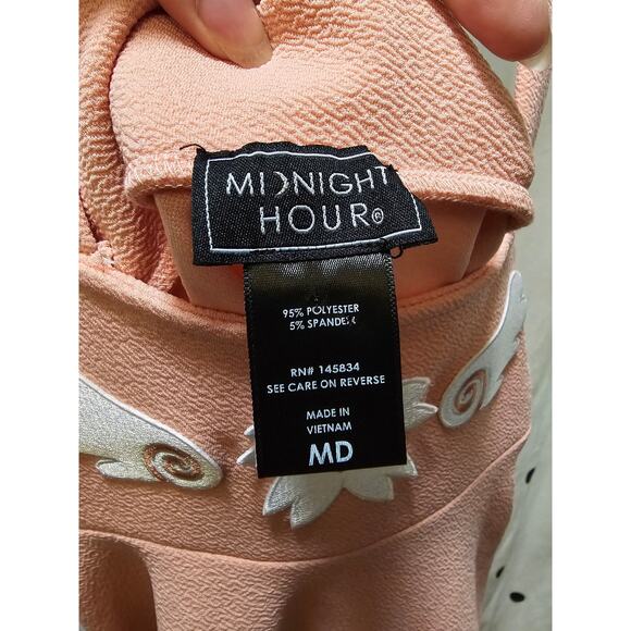 Light pink Midnight Hour Sakura mini suspender skirt lace trim corset ties M - Picture 2 of 10